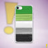 Aromantic Pride Flag Brush Strokes Clear Case for iPhone®